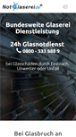 Mobile Screenshot of notglaserei.de